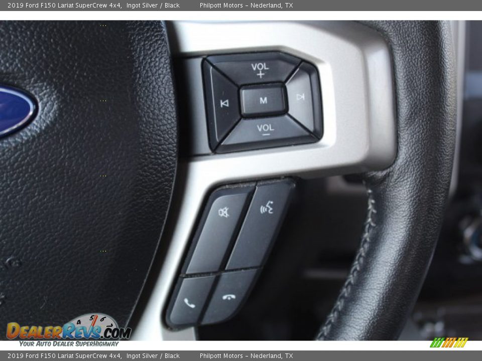 2019 Ford F150 Lariat SuperCrew 4x4 Ingot Silver / Black Photo #12