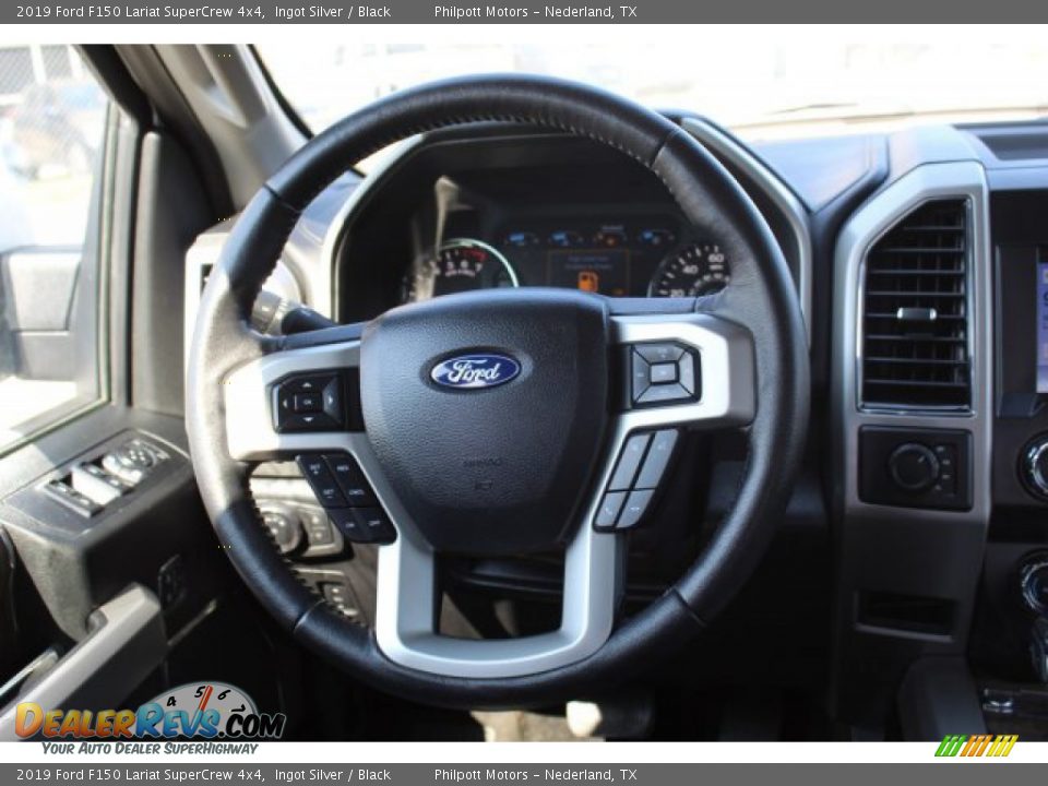 2019 Ford F150 Lariat SuperCrew 4x4 Ingot Silver / Black Photo #21