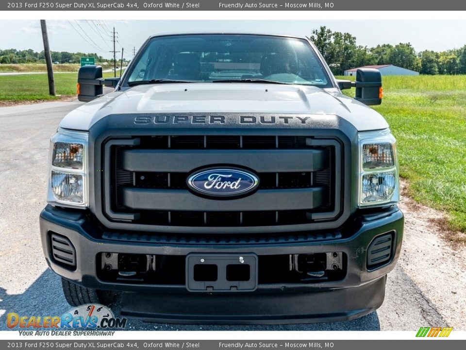 2013 Ford F250 Super Duty XL SuperCab 4x4 Oxford White / Steel Photo #9