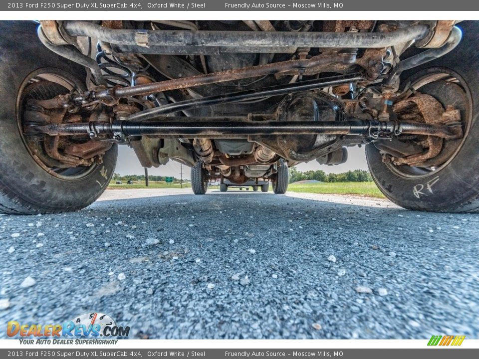 2013 Ford F250 Super Duty XL SuperCab 4x4 Oxford White / Steel Photo #10