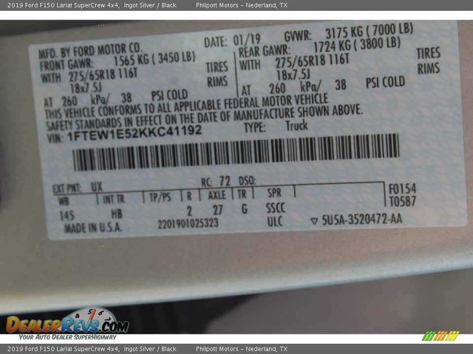 2019 Ford F150 Lariat SuperCrew 4x4 Ingot Silver / Black Photo #28