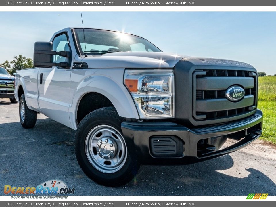 2012 Ford F250 Super Duty XL Regular Cab Oxford White / Steel Photo #1
