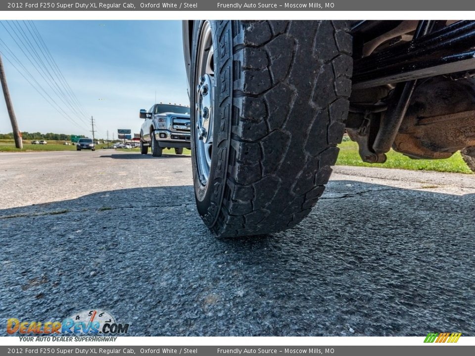 2012 Ford F250 Super Duty XL Regular Cab Oxford White / Steel Photo #12