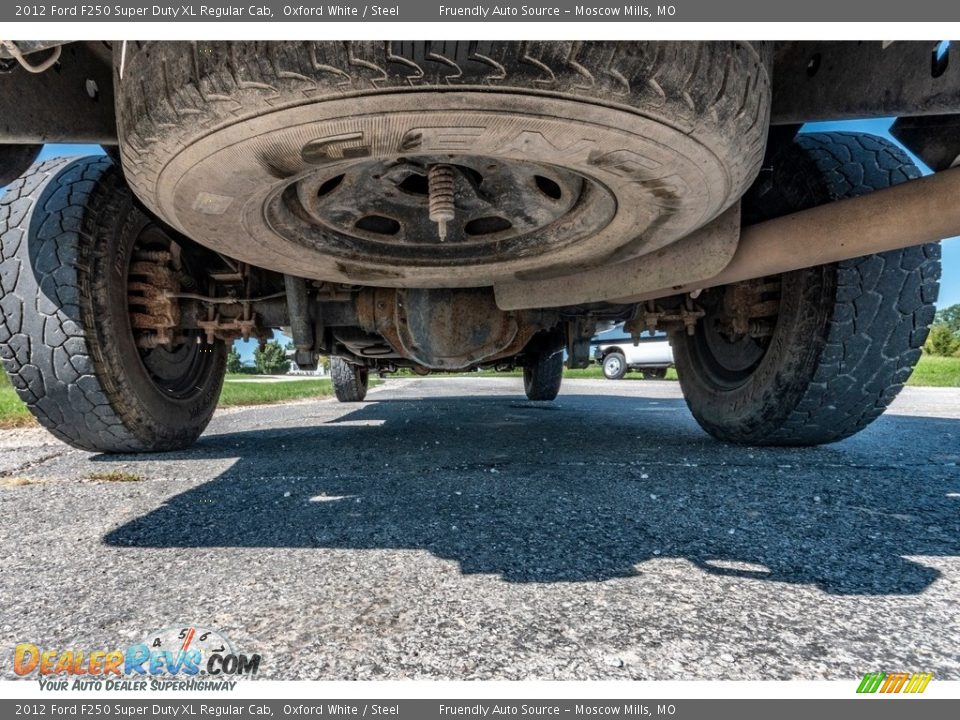 2012 Ford F250 Super Duty XL Regular Cab Oxford White / Steel Photo #13