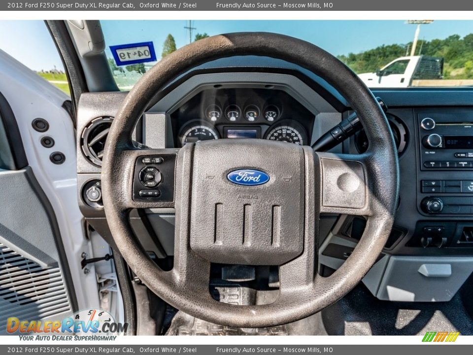 2012 Ford F250 Super Duty XL Regular Cab Oxford White / Steel Photo #29