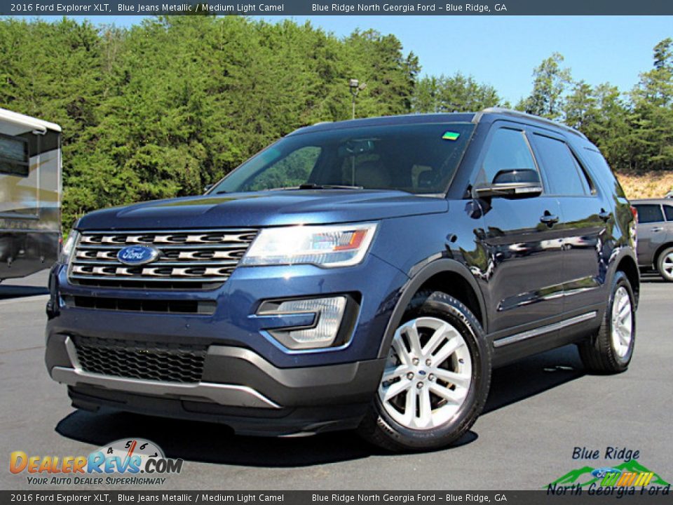2016 Ford Explorer XLT Blue Jeans Metallic / Medium Light Camel Photo #1