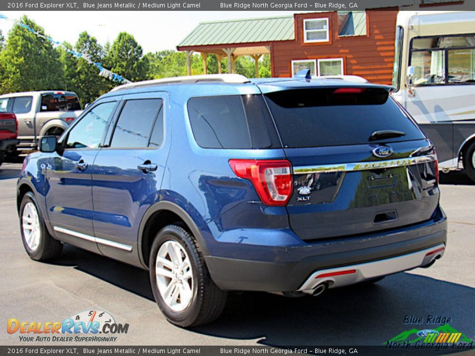 2016 Ford Explorer XLT Blue Jeans Metallic / Medium Light Camel Photo #3