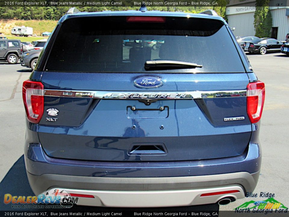 2016 Ford Explorer XLT Blue Jeans Metallic / Medium Light Camel Photo #4