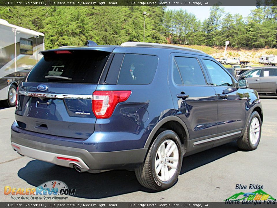 2016 Ford Explorer XLT Blue Jeans Metallic / Medium Light Camel Photo #5