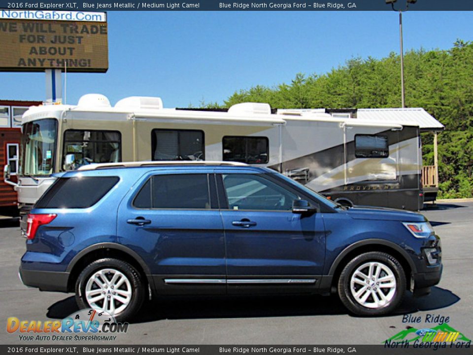 2016 Ford Explorer XLT Blue Jeans Metallic / Medium Light Camel Photo #6