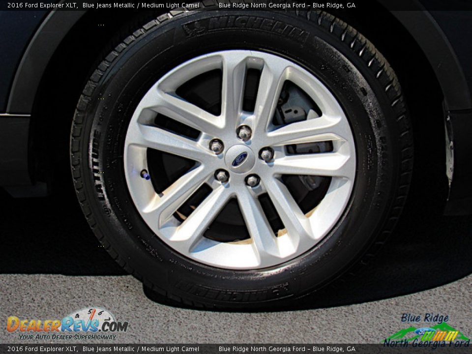 2016 Ford Explorer XLT Blue Jeans Metallic / Medium Light Camel Photo #9
