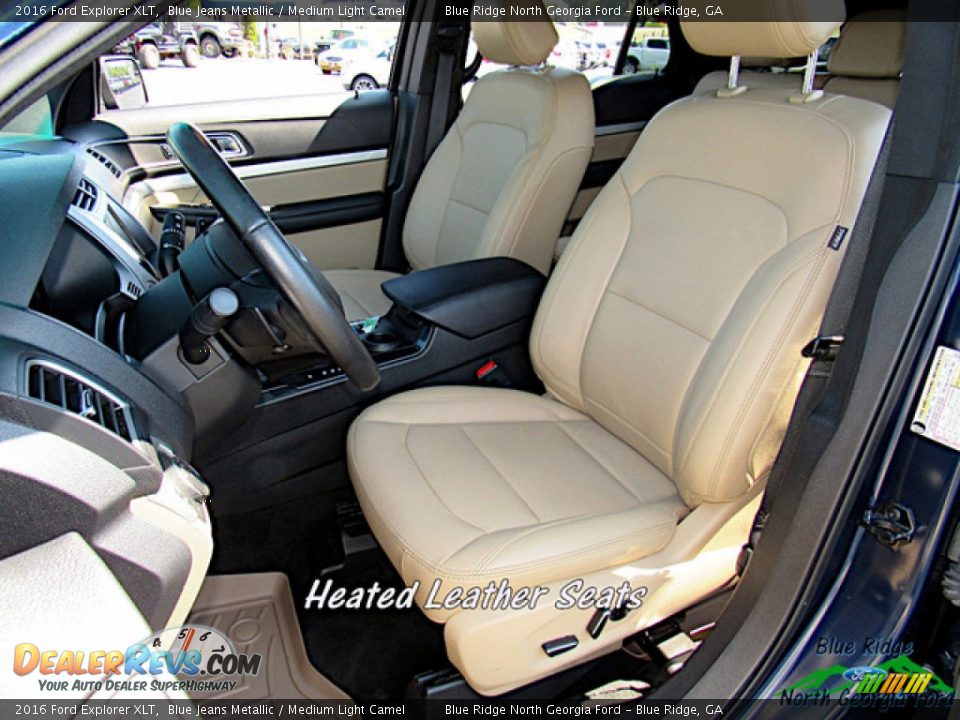 2016 Ford Explorer XLT Blue Jeans Metallic / Medium Light Camel Photo #10