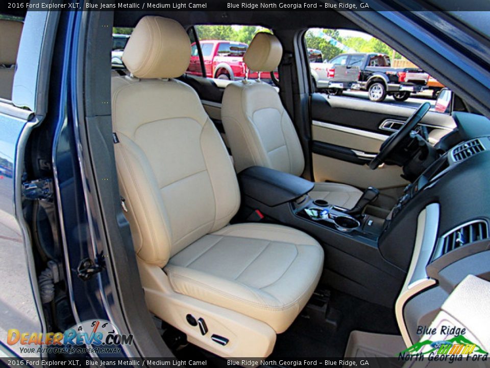 2016 Ford Explorer XLT Blue Jeans Metallic / Medium Light Camel Photo #11