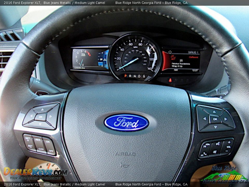 2016 Ford Explorer XLT Blue Jeans Metallic / Medium Light Camel Photo #19