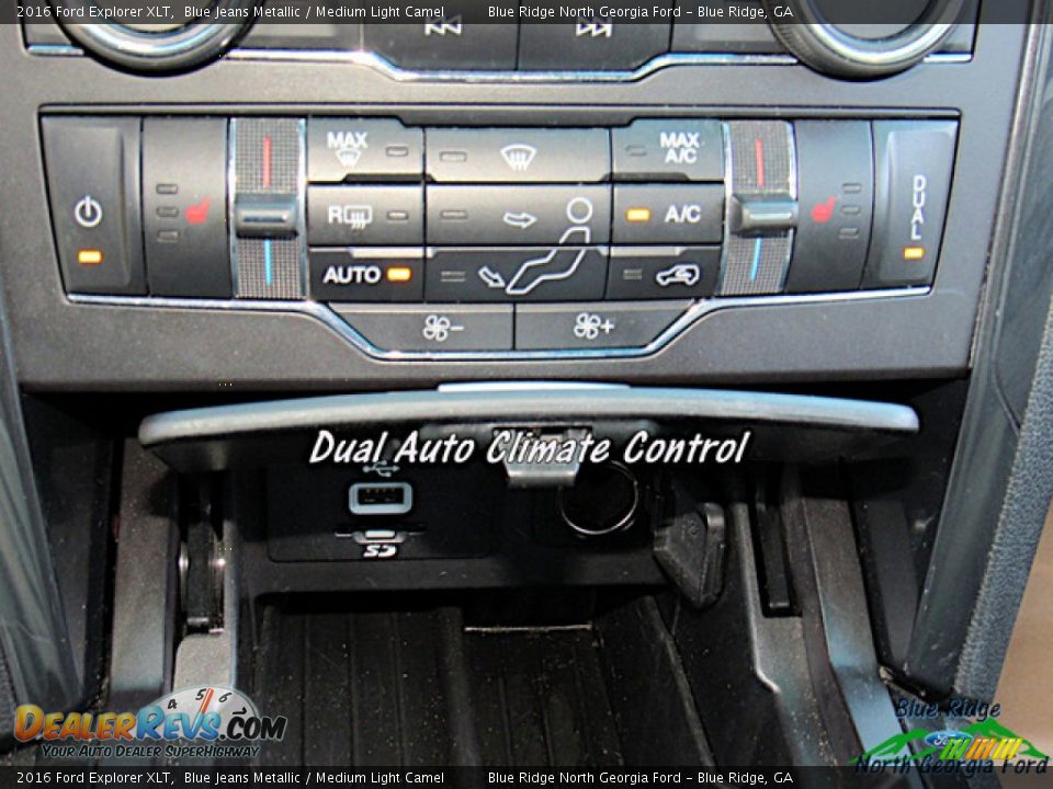 2016 Ford Explorer XLT Blue Jeans Metallic / Medium Light Camel Photo #23