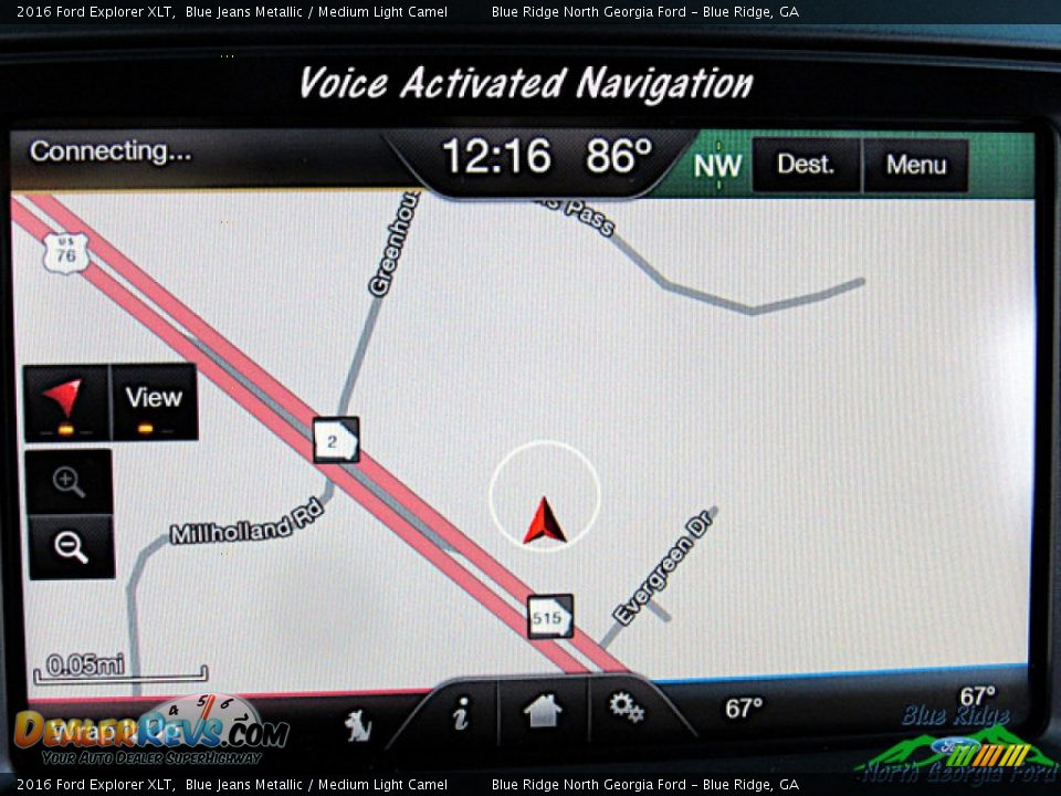 2016 Ford Explorer XLT Blue Jeans Metallic / Medium Light Camel Photo #24