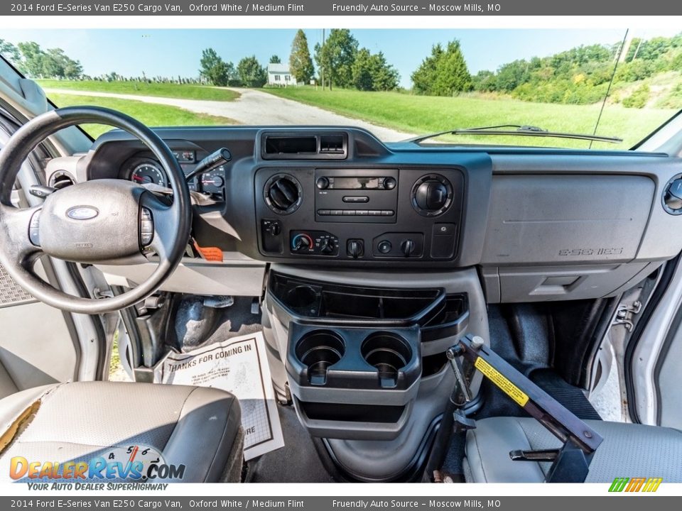 2014 Ford E-Series Van E250 Cargo Van Oxford White / Medium Flint Photo #33