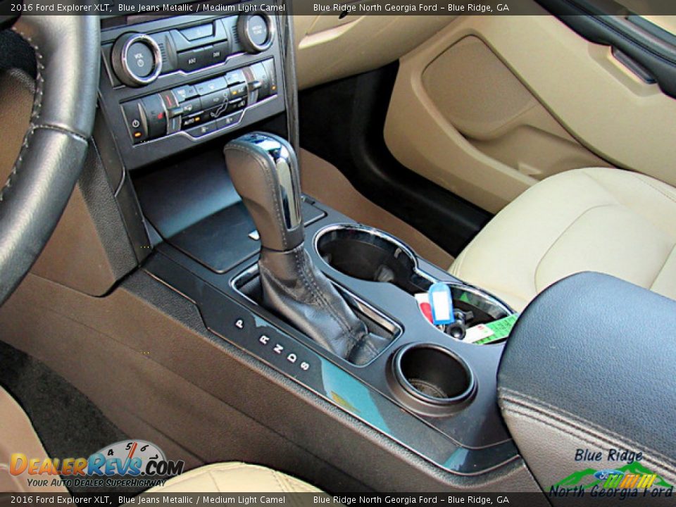 2016 Ford Explorer XLT Blue Jeans Metallic / Medium Light Camel Photo #26