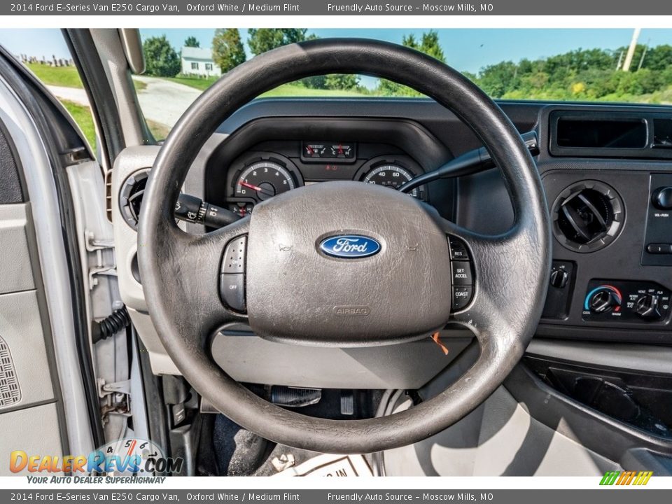2014 Ford E-Series Van E250 Cargo Van Oxford White / Medium Flint Photo #35