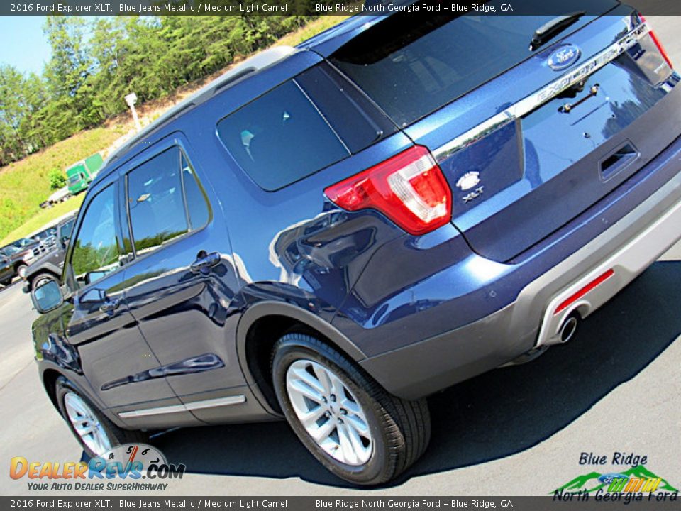 2016 Ford Explorer XLT Blue Jeans Metallic / Medium Light Camel Photo #35
