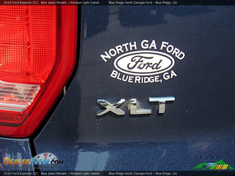 2016 Ford Explorer XLT Blue Jeans Metallic / Medium Light Camel Photo #36