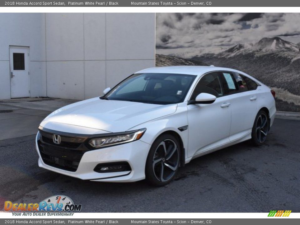 2018 Honda Accord Sport Sedan Platinum White Pearl / Black Photo #2