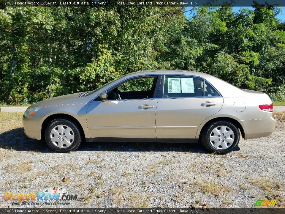 2003 Honda Accord LX Sedan Desert Mist Metallic / Ivory Photo #2