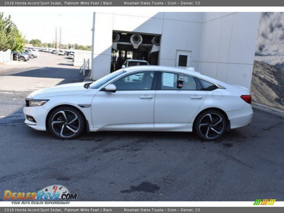 2018 Honda Accord Sport Sedan Platinum White Pearl / Black Photo #3