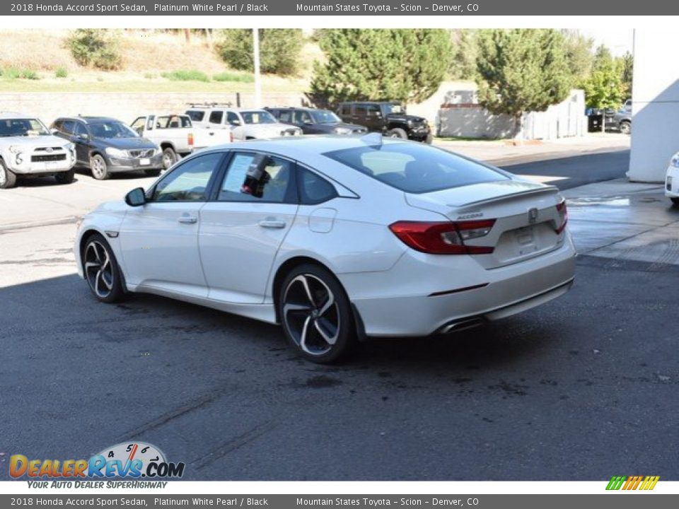 2018 Honda Accord Sport Sedan Platinum White Pearl / Black Photo #4