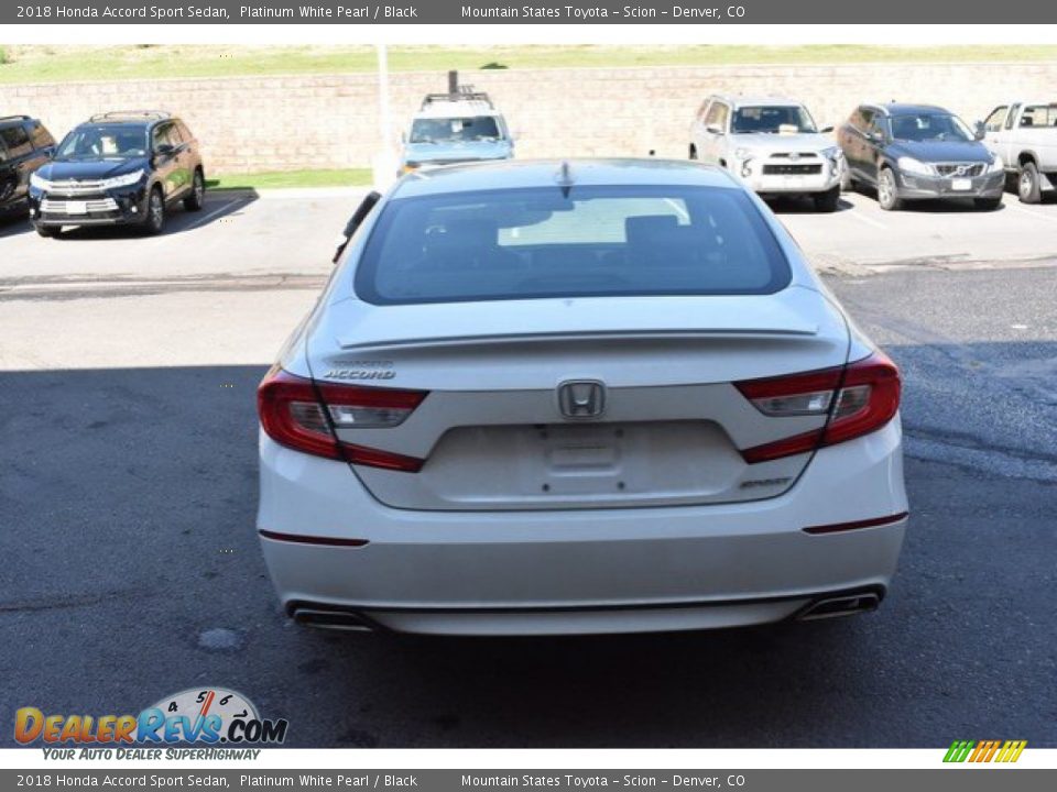 2018 Honda Accord Sport Sedan Platinum White Pearl / Black Photo #5