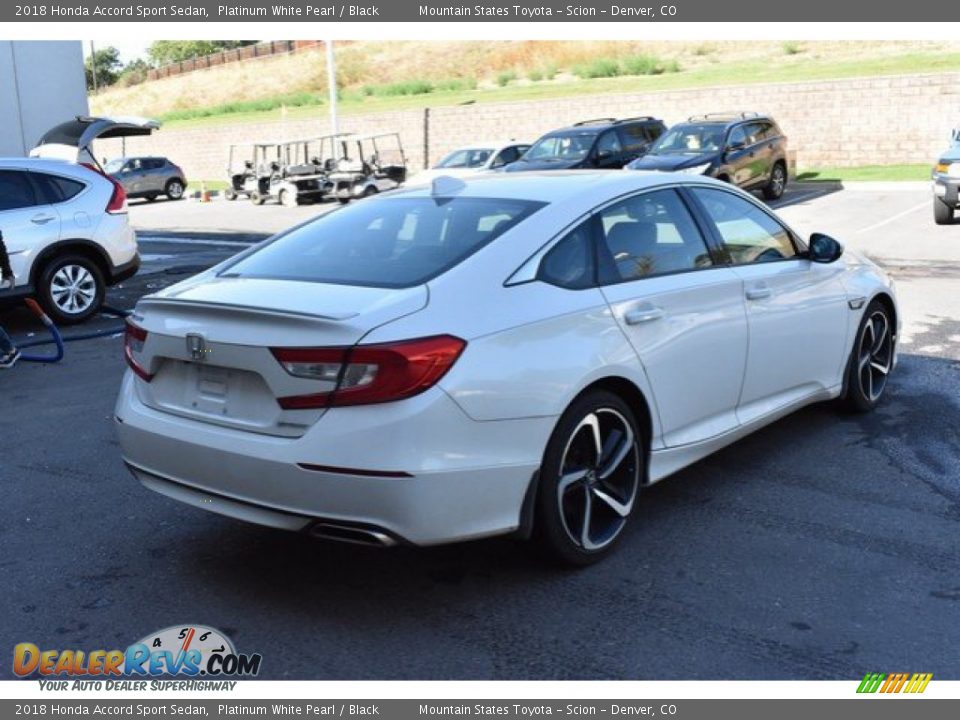 2018 Honda Accord Sport Sedan Platinum White Pearl / Black Photo #6
