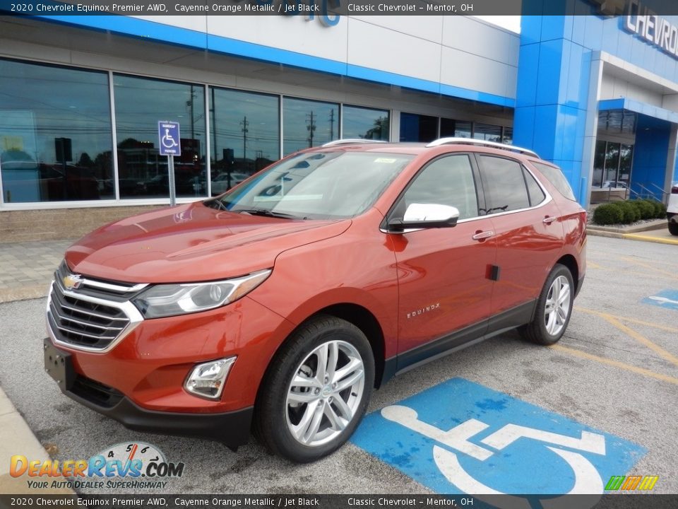 2020 Chevrolet Equinox Premier AWD Cayenne Orange Metallic / Jet Black Photo #1