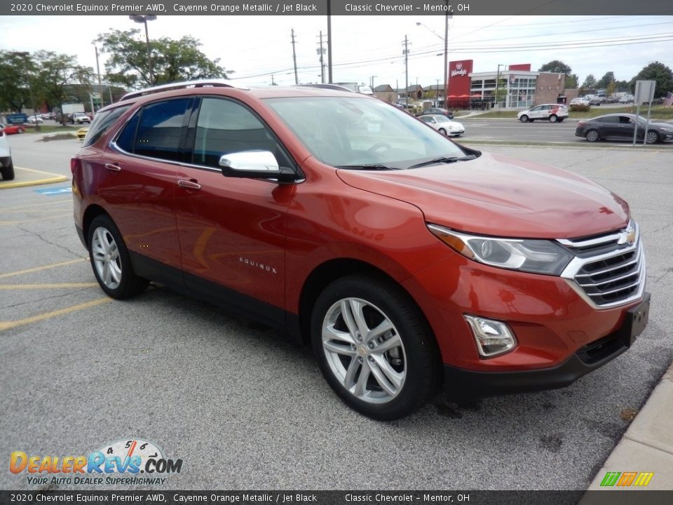 2020 Chevrolet Equinox Premier AWD Cayenne Orange Metallic / Jet Black Photo #3