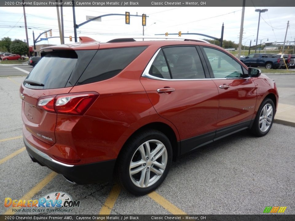 2020 Chevrolet Equinox Premier AWD Cayenne Orange Metallic / Jet Black Photo #4