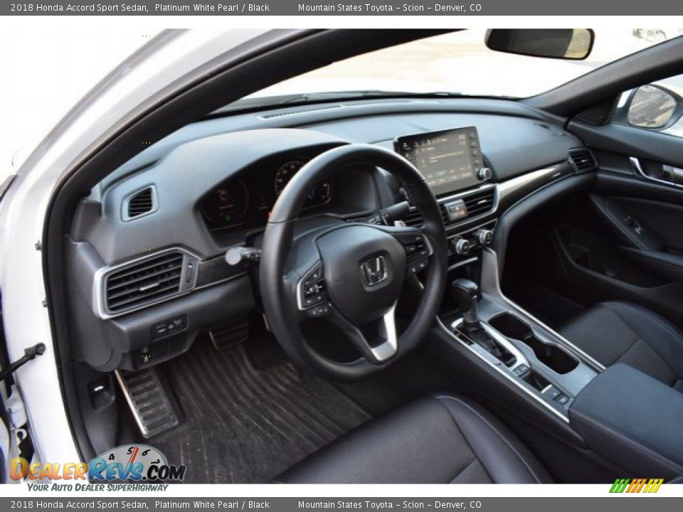 2018 Honda Accord Sport Sedan Platinum White Pearl / Black Photo #10