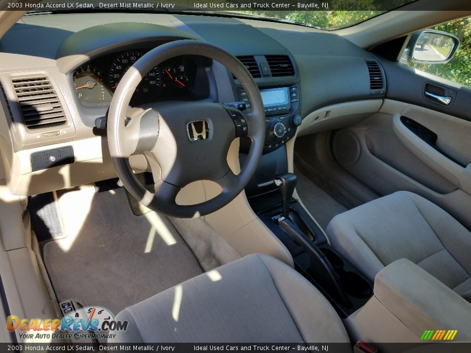 2003 Honda Accord LX Sedan Desert Mist Metallic / Ivory Photo #13