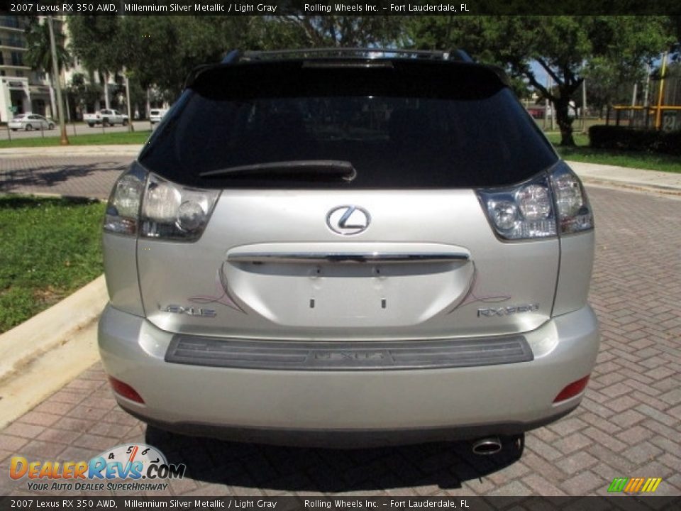 2007 Lexus RX 350 AWD Millennium Silver Metallic / Light Gray Photo #7