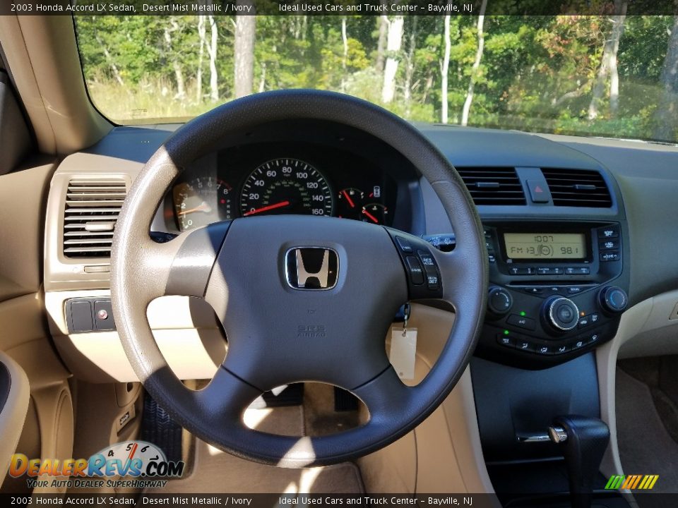 2003 Honda Accord LX Sedan Desert Mist Metallic / Ivory Photo #15
