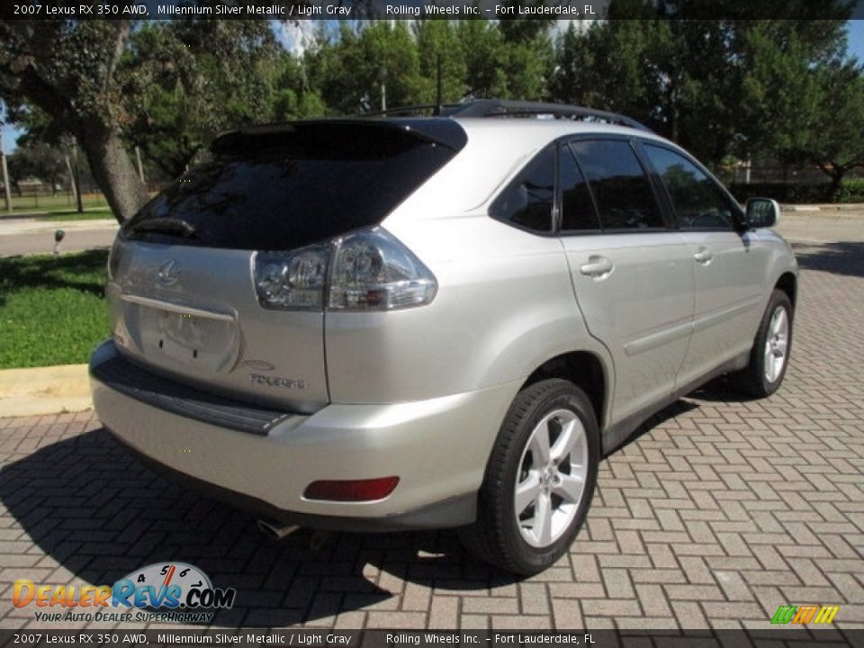 2007 Lexus RX 350 AWD Millennium Silver Metallic / Light Gray Photo #9