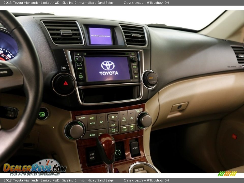 2013 Toyota Highlander Limited 4WD Sizzling Crimson Mica / Sand Beige Photo #9