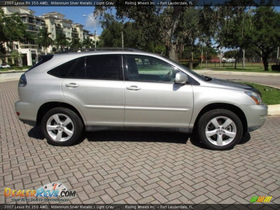 2007 Lexus RX 350 AWD Millennium Silver Metallic / Light Gray Photo #11