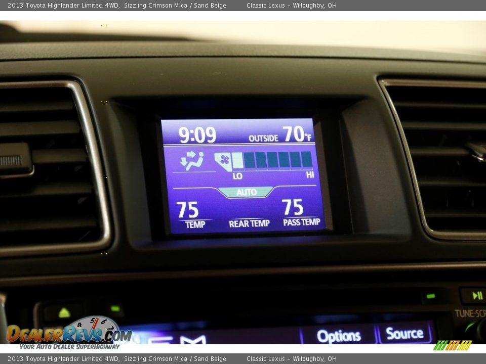 2013 Toyota Highlander Limited 4WD Sizzling Crimson Mica / Sand Beige Photo #14