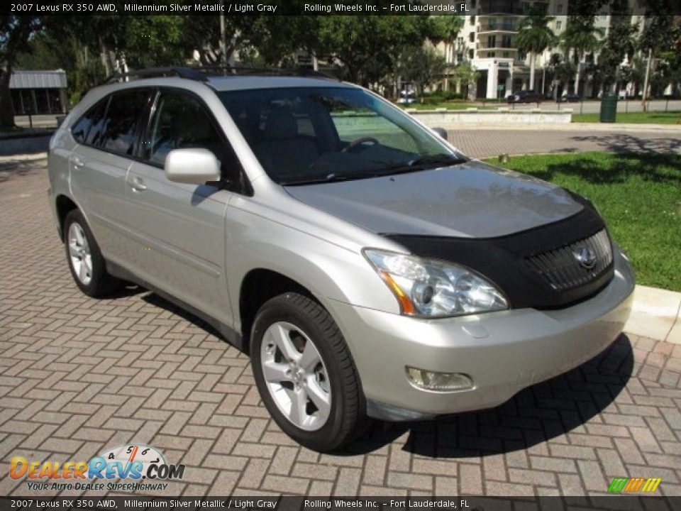 2007 Lexus RX 350 AWD Millennium Silver Metallic / Light Gray Photo #13