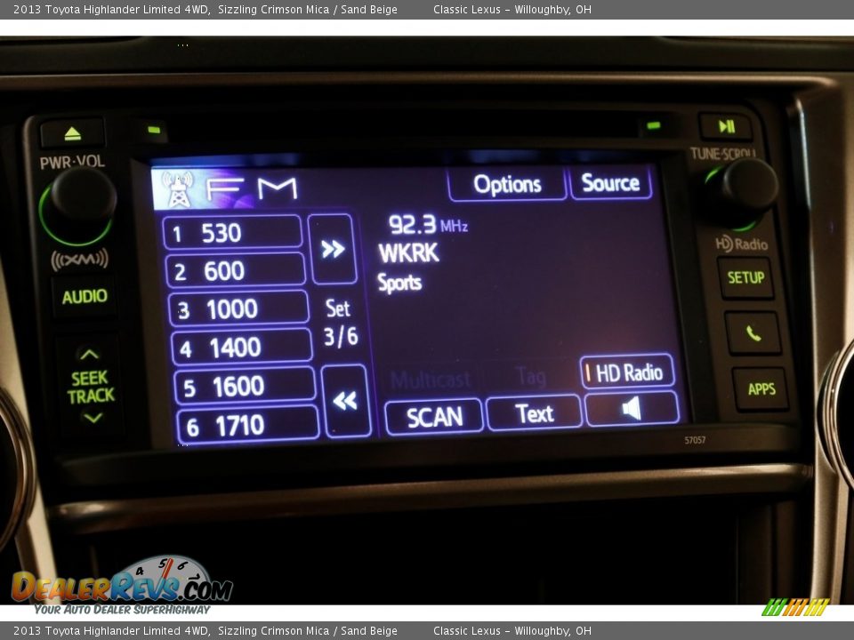 2013 Toyota Highlander Limited 4WD Sizzling Crimson Mica / Sand Beige Photo #15