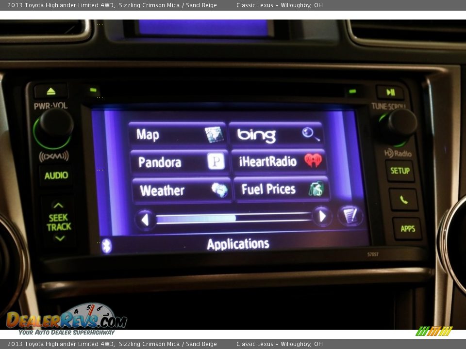 2013 Toyota Highlander Limited 4WD Sizzling Crimson Mica / Sand Beige Photo #17