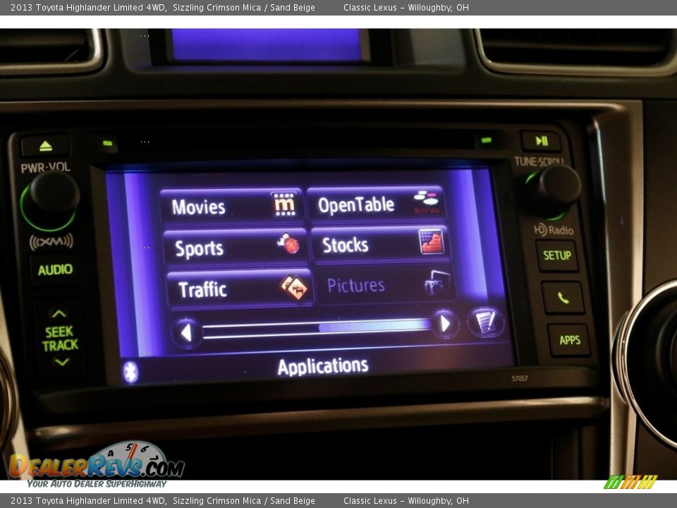 2013 Toyota Highlander Limited 4WD Sizzling Crimson Mica / Sand Beige Photo #18