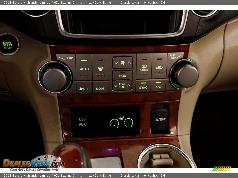 2013 Toyota Highlander Limited 4WD Sizzling Crimson Mica / Sand Beige Photo #20