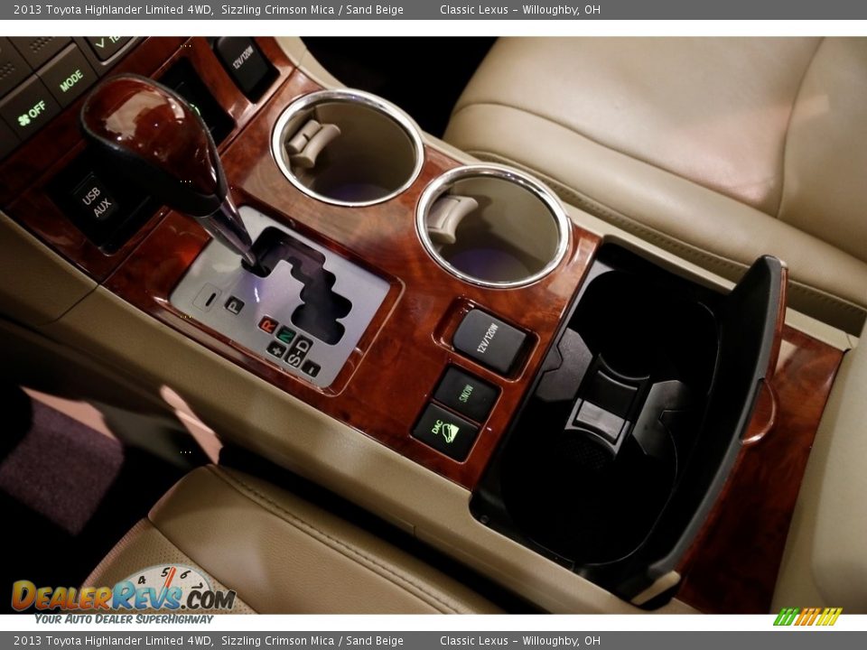 2013 Toyota Highlander Limited 4WD Sizzling Crimson Mica / Sand Beige Photo #22