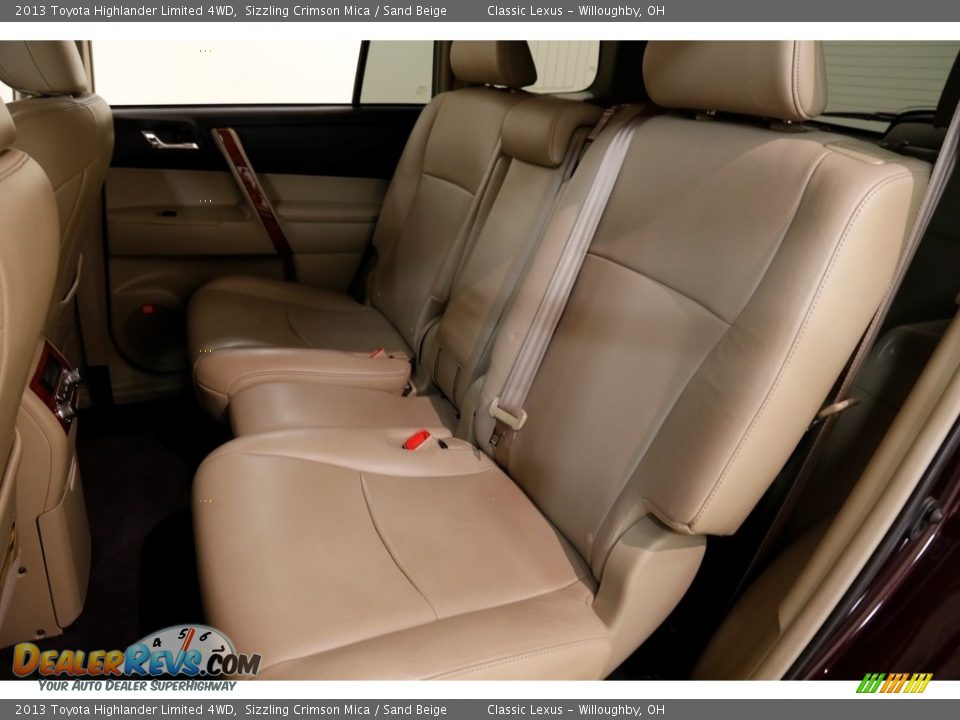2013 Toyota Highlander Limited 4WD Sizzling Crimson Mica / Sand Beige Photo #25
