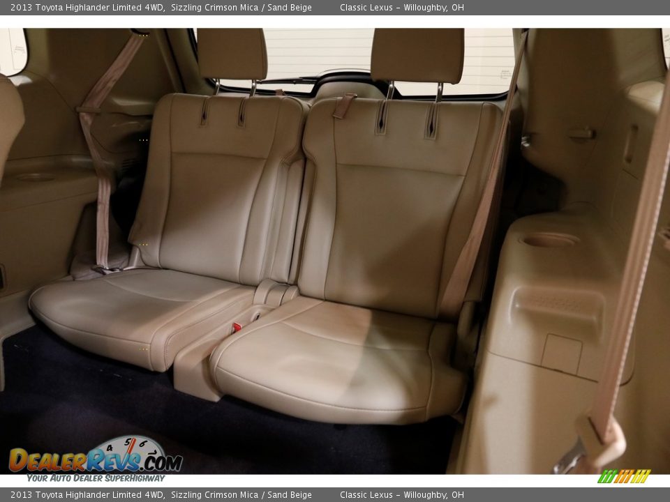 2013 Toyota Highlander Limited 4WD Sizzling Crimson Mica / Sand Beige Photo #26